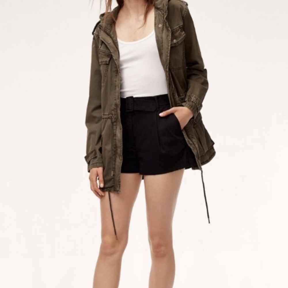 NWOT Aritzia Talula Trooper hooded green army jacket